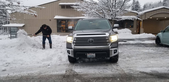 Did you know there is snow outside?!