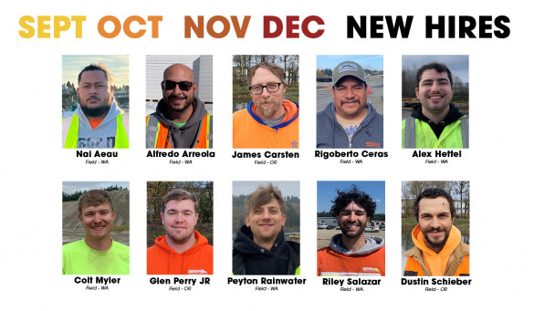 Sept, Oct, Nov & Dec 2024 New Hires